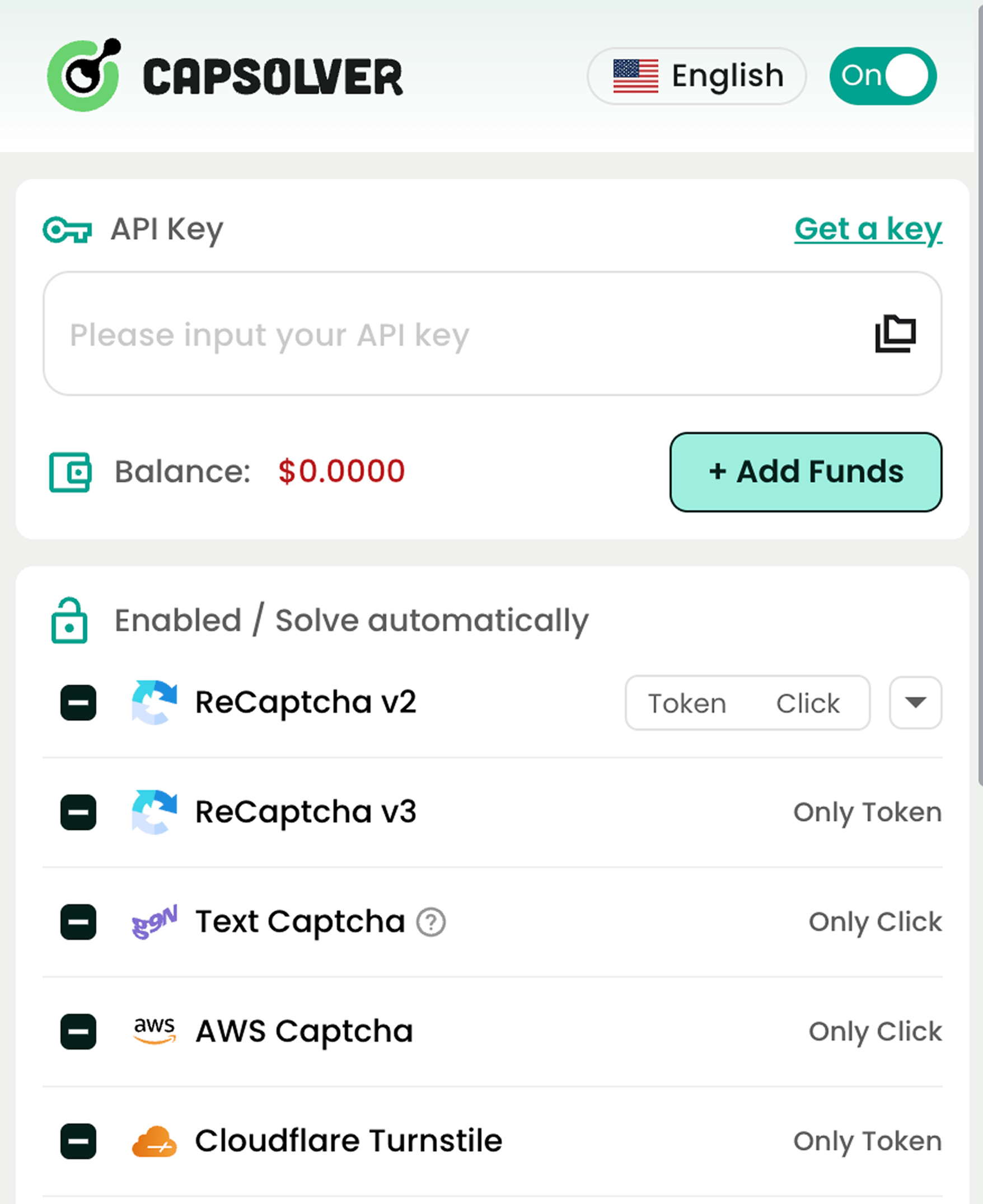 CapSolver browser extension